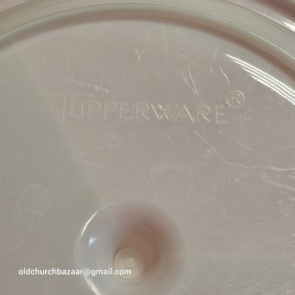 TUPPERWARE Suzette White Relish Dish Tray #608-11 With Lid - Picture 6 of 7